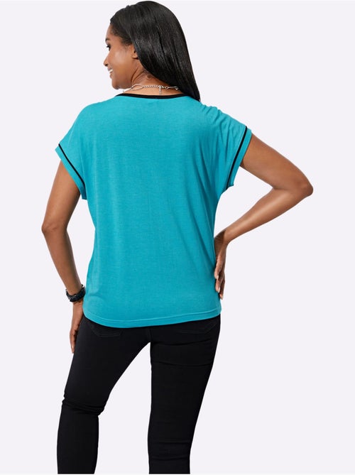 T shirt à encolure ronde avec motif imprimé et manches courtes - Taille standard - Witt - Kiabi T shirt à encolure ronde avec motif imprimé et manches courtes - Taille standard - Witt - Kiabi