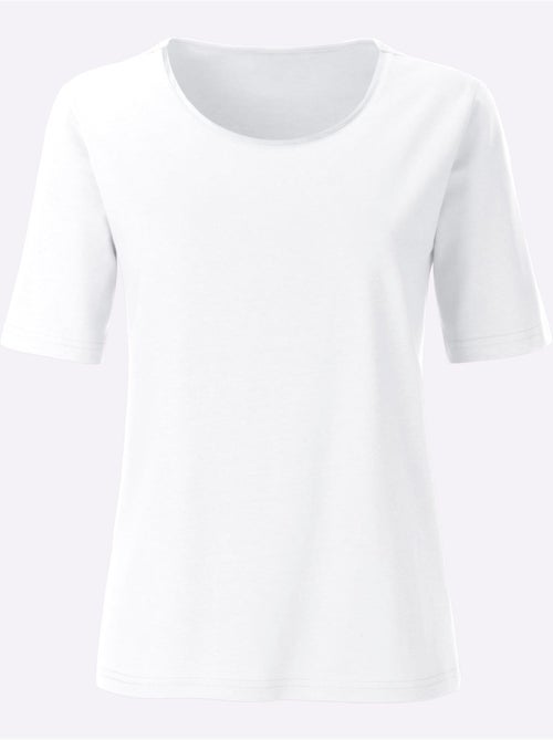 T-shirt à Encolure Ronde Confortable à Porter - Taille Standard - Witt - Kiabi