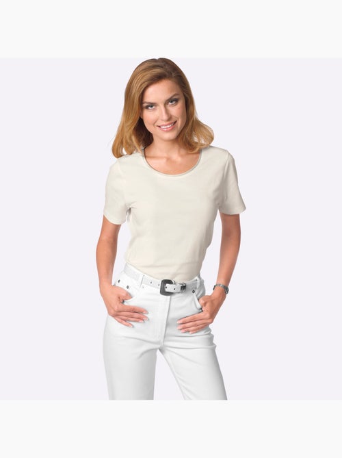 T-shirt à Encolure Ronde Confortable à Porter - Taille Standard - Witt - Kiabi