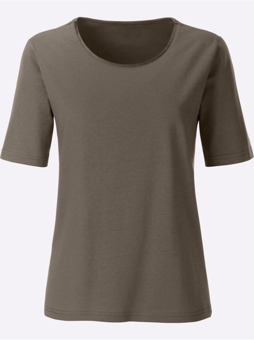 T-shirt à Encolure Ronde Confortable à Porter - Taille Standard - Witt - Kiabi
