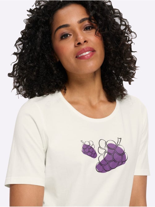 T-shirt à encolure ronde en 2 coloris - taille standard - moda vilona - Kiabi T-shirt à encolure ronde en 2 coloris - taille standard - moda vilona - Kiabi