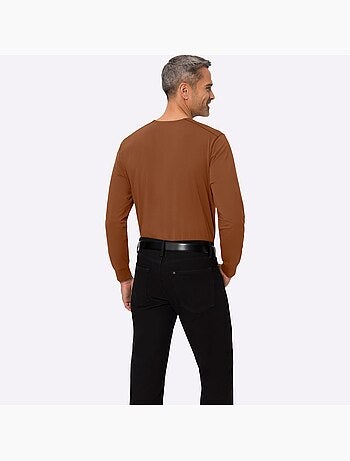 T-shirt à encolure ronde épaulettes devant - taille standard - moda vilona