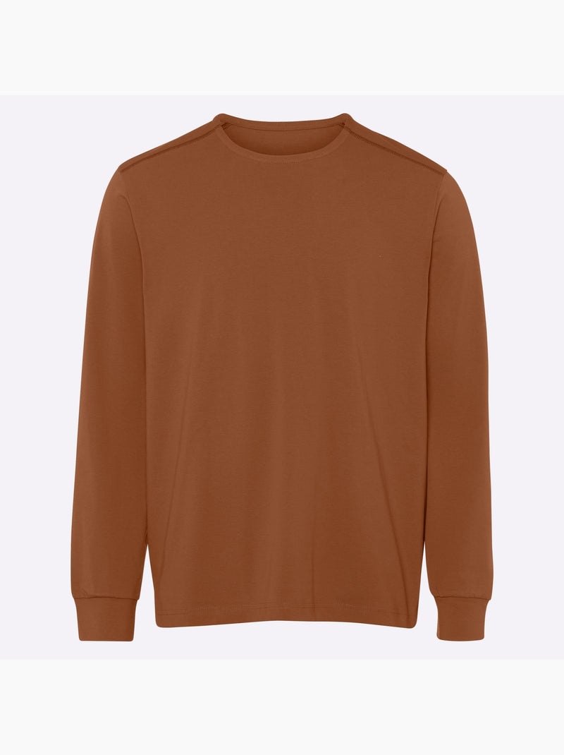 T-shirt à encolure ronde épaulettes devant - taille standard - moda vilona Ambre - Kiabi
