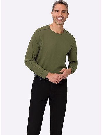 T-shirt à encolure ronde épaulettes devant - taille standard - moda vilona