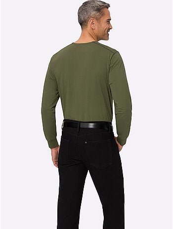 T-shirt à encolure ronde épaulettes devant - taille standard - moda vilona