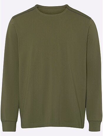 T-shirt à encolure ronde épaulettes devant - taille standard - moda vilona