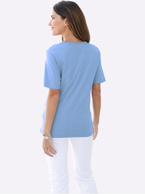 T-shirt à encolure ronde et manches courtes uni - Taille standard - Moda Vilona - Kiabi T-shirt à encolure ronde et manches courtes uni - Taille standard - Moda Vilona - Kiabi