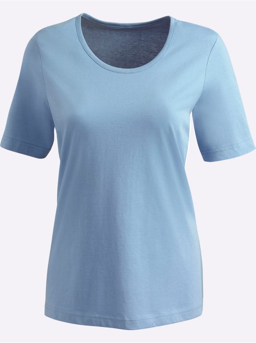 T-shirt à encolure ronde et manches courtes uni - Taille standard - Moda Vilona - Kiabi T-shirt à encolure ronde et manches courtes uni - Taille standard - Moda Vilona - Kiabi