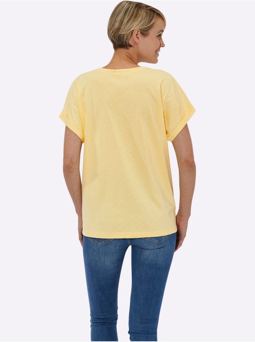 T-shirt à Encolure Ronde Imprimé Floral - Taille Standard - Witt - Kiabi T-shirt à Encolure Ronde Imprimé Floral - Taille Standard - Witt - Kiabi