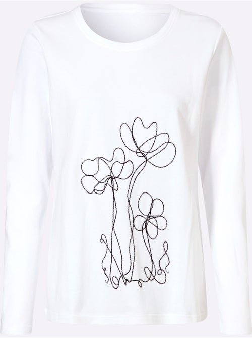 T-shirt à encolure ronde interlock - taille standard - witt - Kiabi