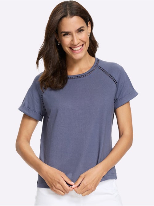 T-shirt à Encolure Ronde Manches Raglan Courtes - Taille Standard - Witt - Kiabi T-shirt à Encolure Ronde Manches Raglan Courtes - Taille Standard - Witt - Kiabi
