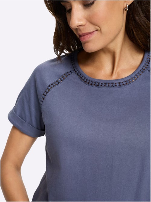 T-shirt à Encolure Ronde Manches Raglan Courtes - Taille Standard - Witt - Kiabi T-shirt à Encolure Ronde Manches Raglan Courtes - Taille Standard - Witt - Kiabi