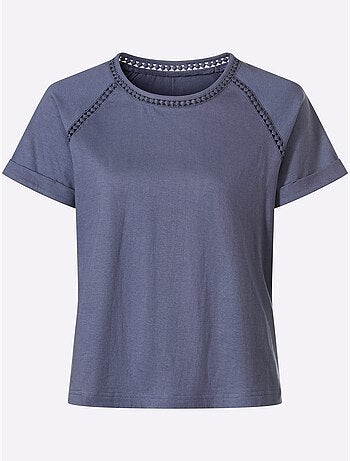 T-shirt à Encolure Ronde Manches Raglan Courtes - Taille Standard - Witt