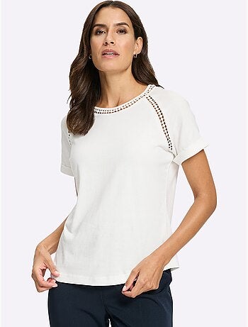 T-shirt à Encolure Ronde Manches Raglan Courtes - Taille Standard - Witt