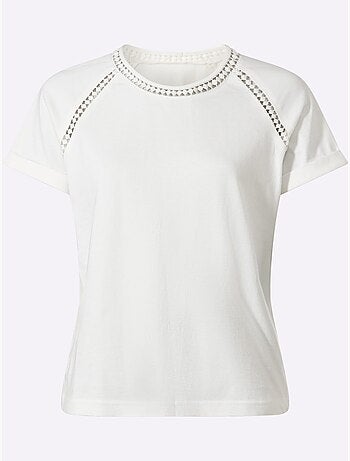 T-shirt à Encolure Ronde Manches Raglan Courtes - Taille Standard - Witt