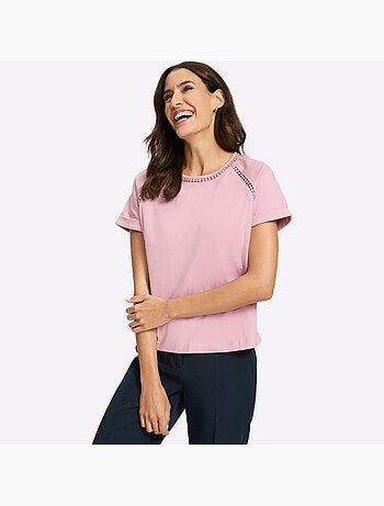 T-shirt à Encolure Ronde Manches Raglan Courtes - Taille Standard - Witt