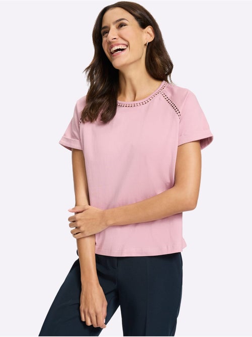 T-shirt à Encolure Ronde Manches Raglan Courtes - Taille Standard - Witt - Kiabi