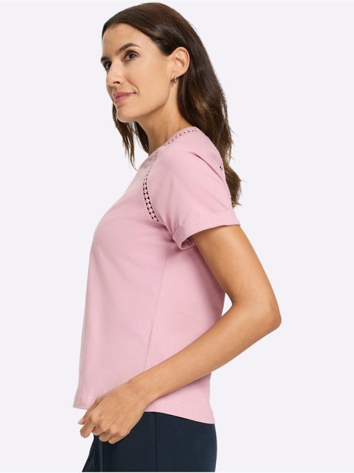 T-shirt à Encolure Ronde Manches Raglan Courtes - Taille Standard - Witt - Kiabi