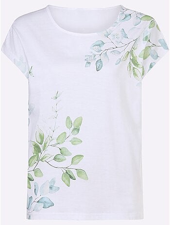 T-shirt à Encolure Ronde Motif Imprimé - Taille Standard - Witt