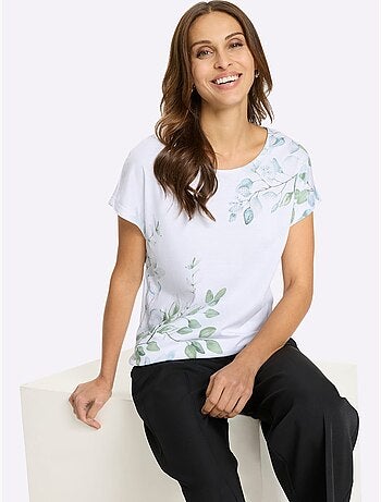 T-shirt à Encolure Ronde Motif Imprimé - Taille Standard - Witt