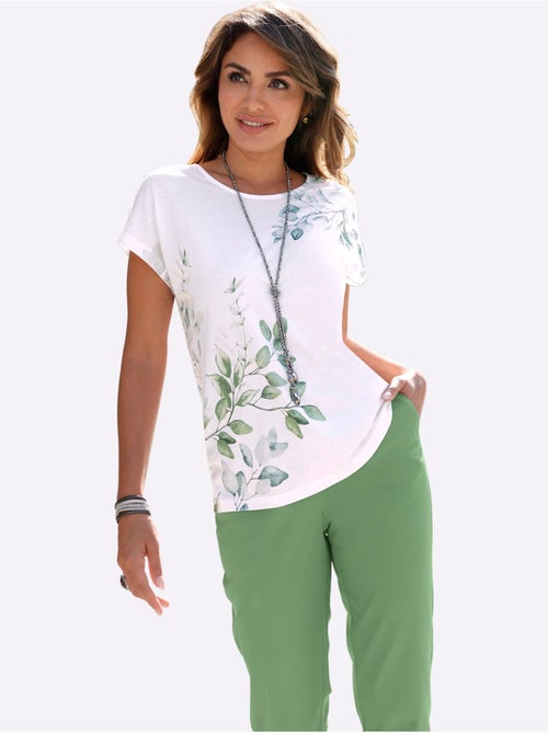 T-shirt à Encolure Ronde Motif Imprimé - Taille Standard - Witt - Kiabi T-shirt à Encolure Ronde Motif Imprimé - Taille Standard - Witt - Kiabi