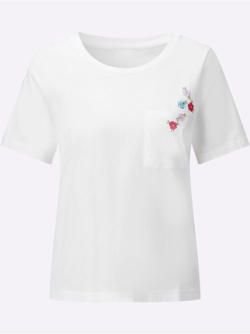 T-shirt à Encolure Ronde Poche Poitrine Imprimée - Taille Standard - Witt - Kiabi T-shirt à Encolure Ronde Poche Poitrine Imprimée - Taille Standard - Witt - Kiabi