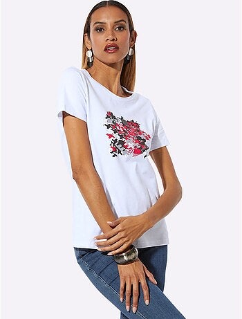 T-shirt à Encolure Ronde Produit Certifié Ocs - Taille Standard - Helline