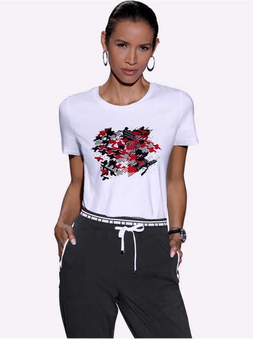 T-shirt à Encolure Ronde Produit Certifié Ocs - Taille Standard - helline - Kiabi