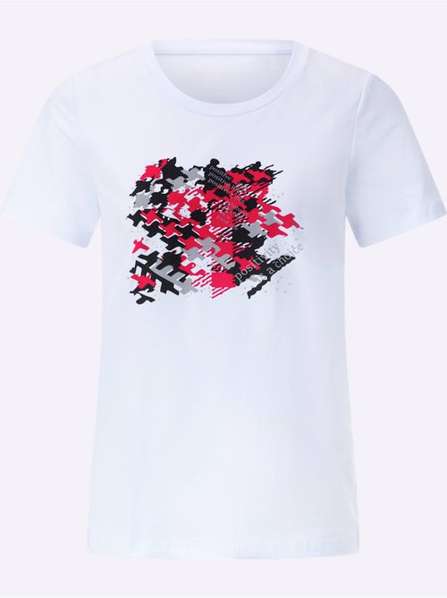 T-shirt à Encolure Ronde Produit Certifié Ocs - Taille Standard - helline - Kiabi