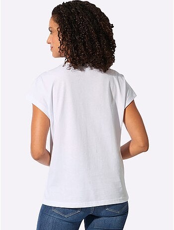 T-shirt à Encolure Ronde Pur Coton - Taille Standard - Witt