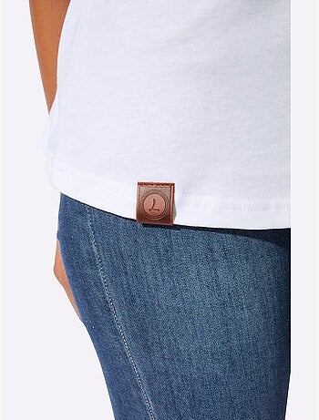 T-shirt à Encolure Ronde Pur Coton - Taille Standard - Witt