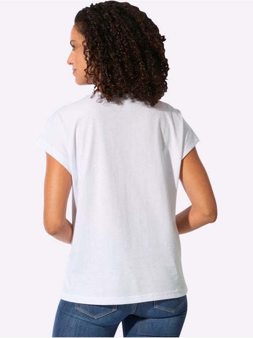 T-shirt à Encolure Ronde Pur Coton - Taille Standard - Witt - Kiabi