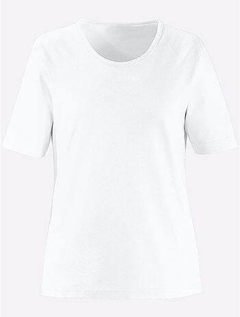 T-shirt à Encolure Ronde Pur Coton - Taille Standard - Witt