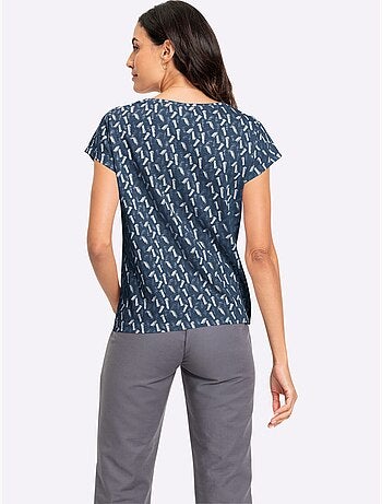 T-shirt à Encolure Ronde Pur Coton - Taille Standard - Witt