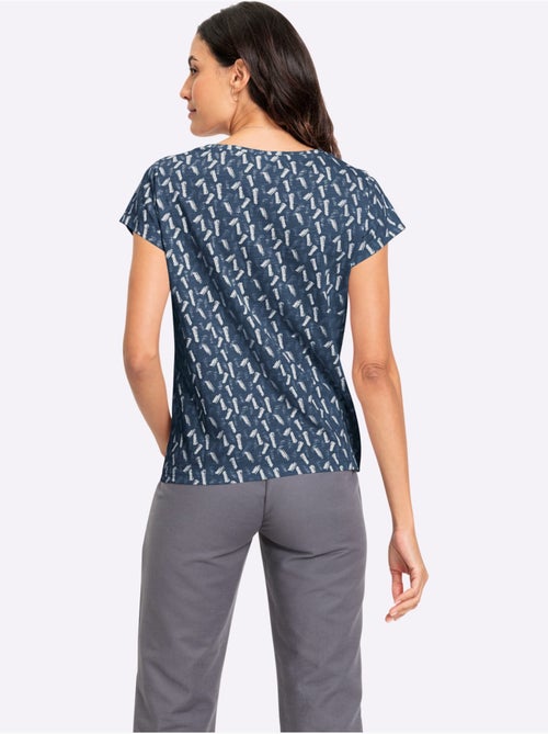 T-shirt à Encolure Ronde Pur Coton - Taille Standard - Witt - Kiabi