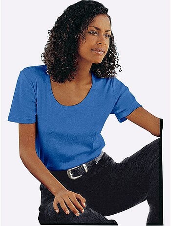 T-shirt à Encolure Ronde Pur Coton - Taille Standard - Witt