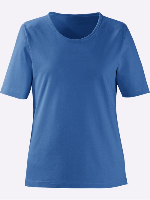 T-shirt à Encolure Ronde Pur Coton - Taille Standard - Witt - Kiabi