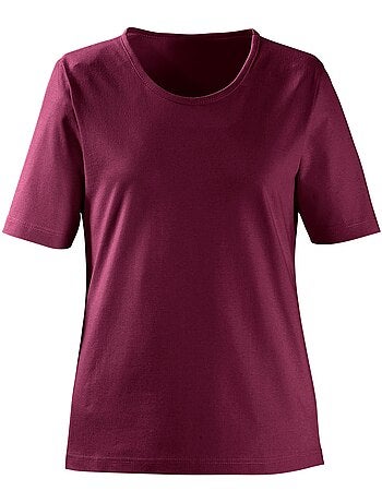 T-shirt à Encolure Ronde Pur Coton - Taille Standard - Witt