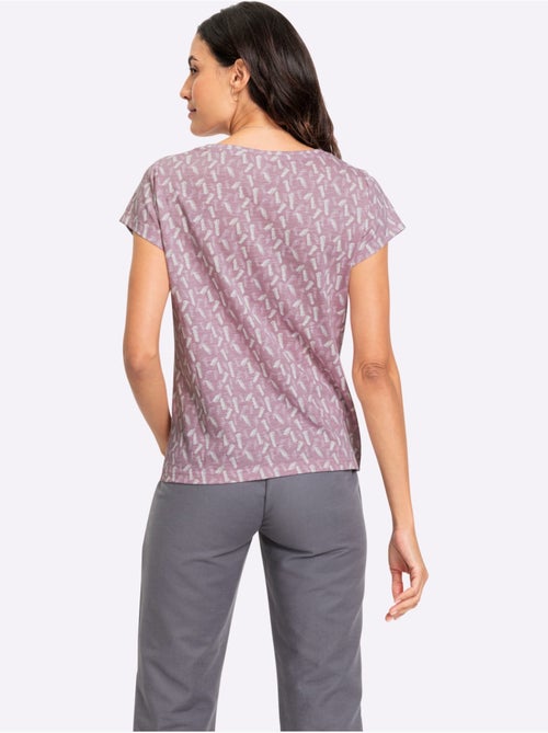 T-shirt à Encolure Ronde Pur Coton - Taille Standard - Witt - Kiabi