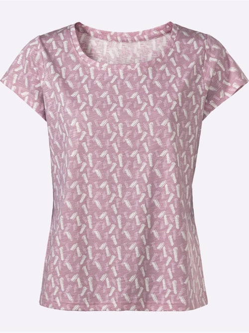 T-shirt à Encolure Ronde Pur Coton - Taille Standard - Witt - Kiabi