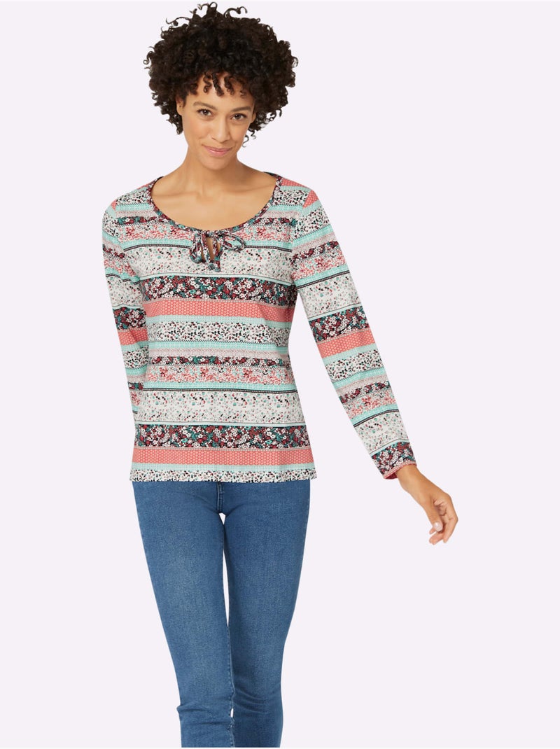T-shirt à encolure ronde pur coton - taille standard - witt Multicolore - Kiabi