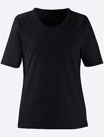 T-shirt à Encolure Ronde Pur Coton - Taille Standard - Witt