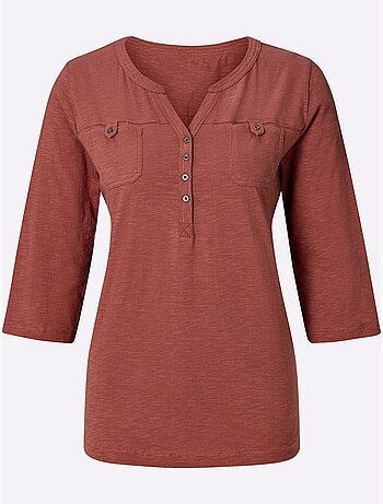 T-shirt à Encolure Ronde Pur Coton - Taille Standard - Witt