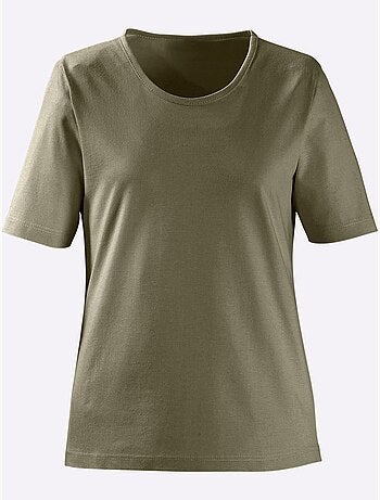 T-shirt à Encolure Ronde Pur Coton - Taille Standard - Witt
