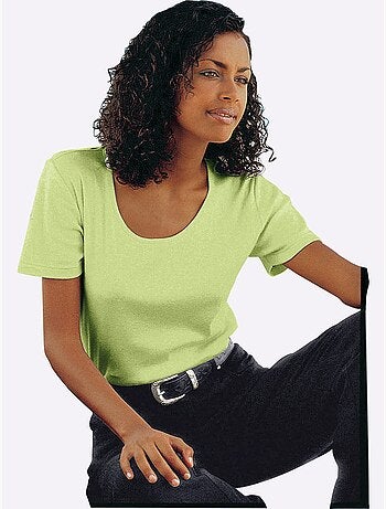 T-shirt à Encolure Ronde Pur Coton - Taille Standard - Witt