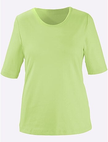 T-shirt à Encolure Ronde Pur Coton - Taille Standard - Witt