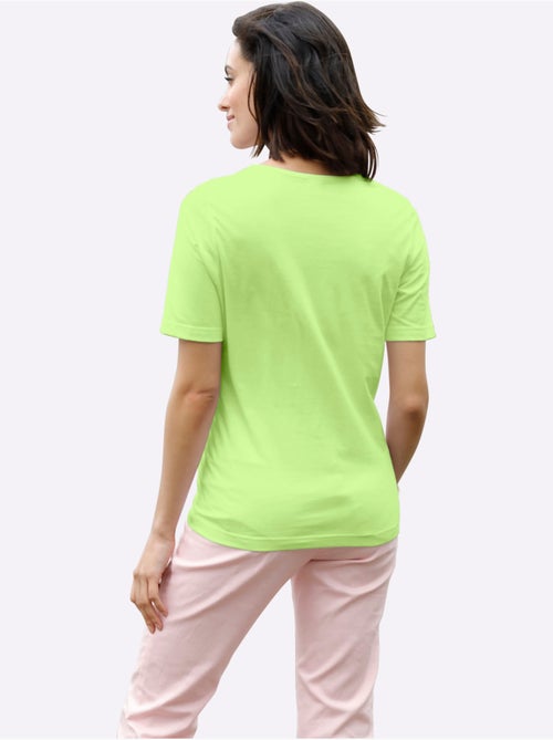T-shirt à Encolure Ronde Pur Coton - Taille Standard - Witt - Kiabi