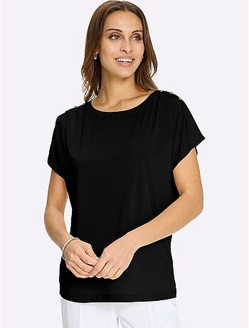 T-shirt à Encolure Ronde Qualité Douce Et Fluide - Taille Standard - Witt