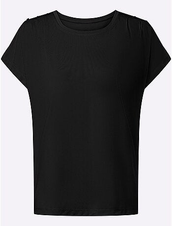 T-shirt à Encolure Ronde Qualité Douce Et Fluide - Taille Standard - Witt