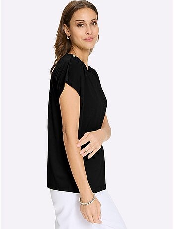 T-shirt à Encolure Ronde Qualité Douce Et Fluide - Taille Standard - Witt